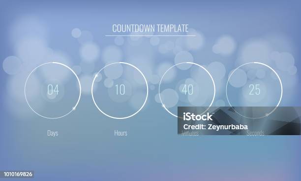 Part Of The User Interface Clock Countdown Template For Application ...