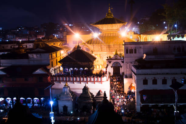 istock Night Light Golden Pashupatinath Temple 1010187946