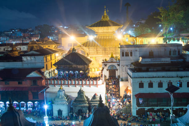 istock Night Light Golden Pashupatinath Temple 1010187960