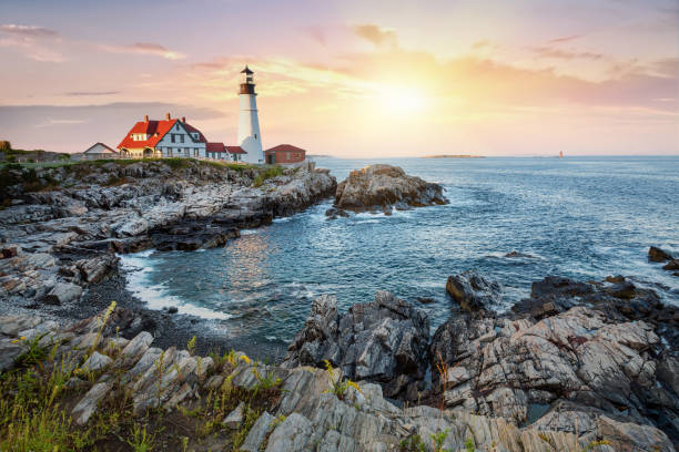 istock Portland Head Light at dusk 1010195128