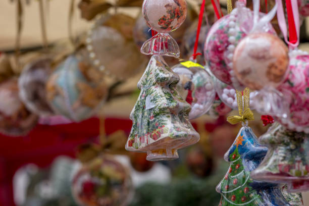 istock Christmas glass balls at the fair. 1010207098