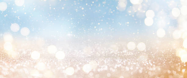 istock Christmas light background.  Holiday glowing backdrop. Defocused Background With Blinking Stars. Blurred Bokeh. 1010207688