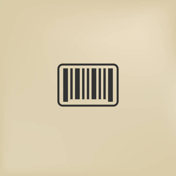 einfache digitale barcode-symbol - schallplatte hülle stock-grafiken, -clipart, -cartoons und -symbole