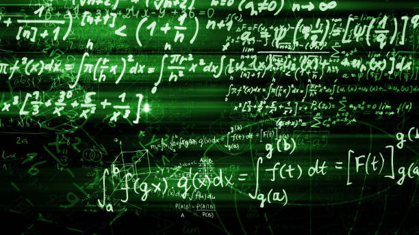 istock 3D rendering of abstract blocks of mathematical formulas located in the virtual space 1010210838