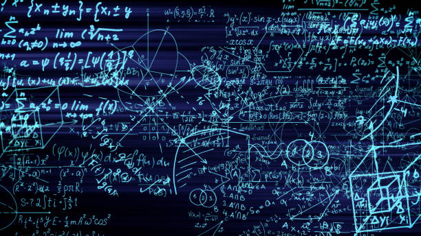 istock 3D rendering of abstract blocks of mathematical formulas located in the virtual space 1010210980