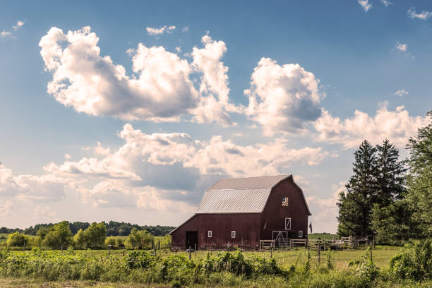 Red barn in the country
