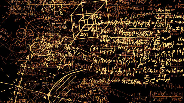istock 3D rendering of abstract blocks of mathematical formulas located in the virtual space 1010211038