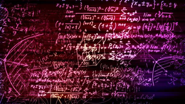 istock 3D rendering of abstract blocks of mathematical formulas located in the virtual space 1010211084