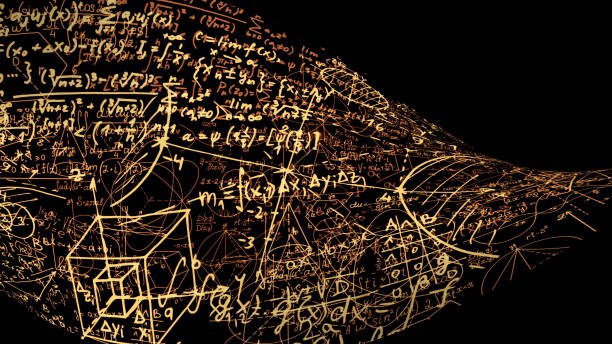 istock 3D rendering of abstract blocks of mathematical formulas located in the virtual space 1010211194