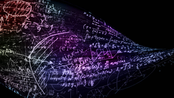 istock 3D rendering of abstract blocks of mathematical formulas located in the virtual space 1010211626