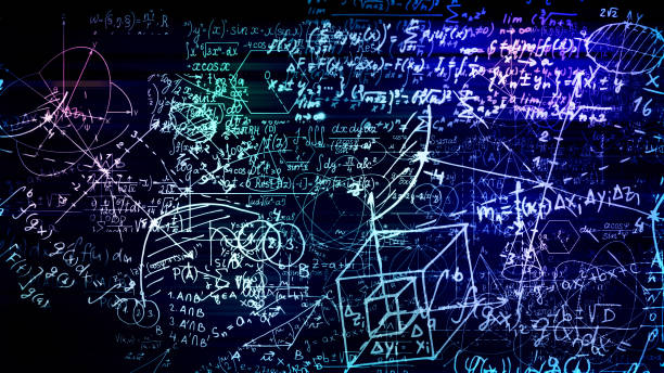 istock 3D rendering of abstract blocks of mathematical formulas located in the virtual space 1010211718