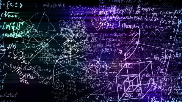 istock 3D rendering of abstract blocks of mathematical formulas located in the virtual space 1010211840