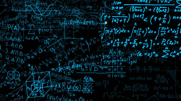 istock 3D rendering of abstract blocks of mathematical formulas located in the virtual space 1010212052