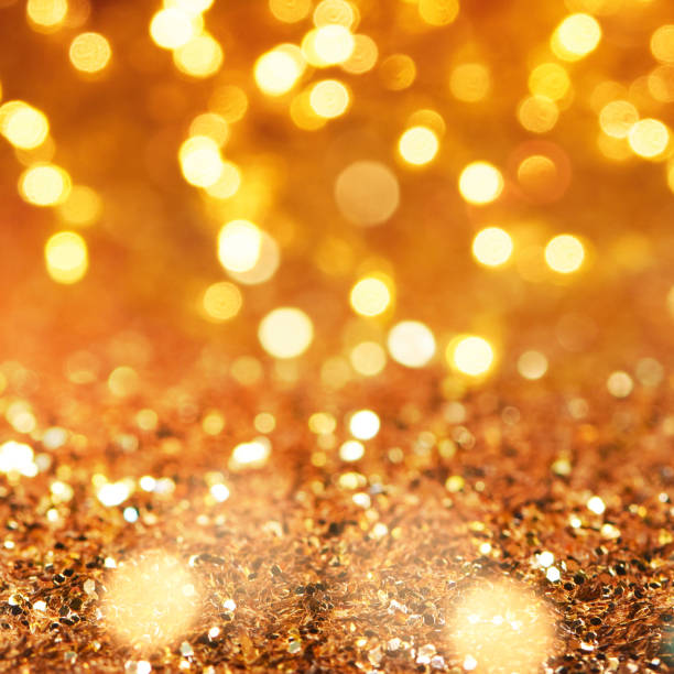 istock Christmas light background.  Holiday glowing backdrop. Defocused Background With Blinking Stars. Blurred Bokeh. 1010212128