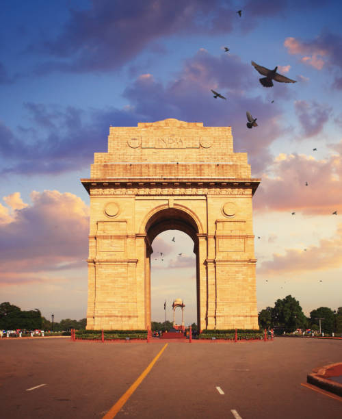ニューデリーのインド門 - india gate delhi new delhi ストックフォトと画像