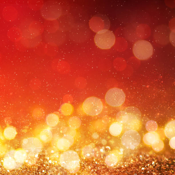 istock Christmas light background.  Holiday glowing backdrop. Defocused Background With Blinking Stars. Blurred Bokeh. 1010215940