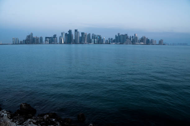 istock Morning Twilight Doha Skyline View. Qatar, Middle East 1010227264
