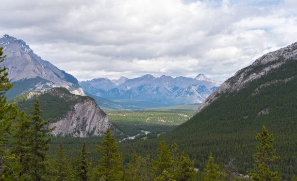 istock Banff from above in cloudy day, Summer , Banff National park, Alberta, Canada. 1010228116