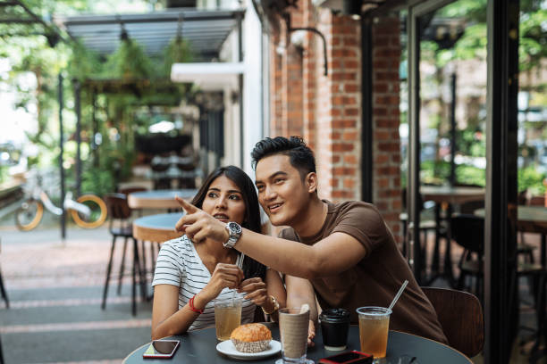 istock Multi ethnic couple in the restaurant 1010249548
