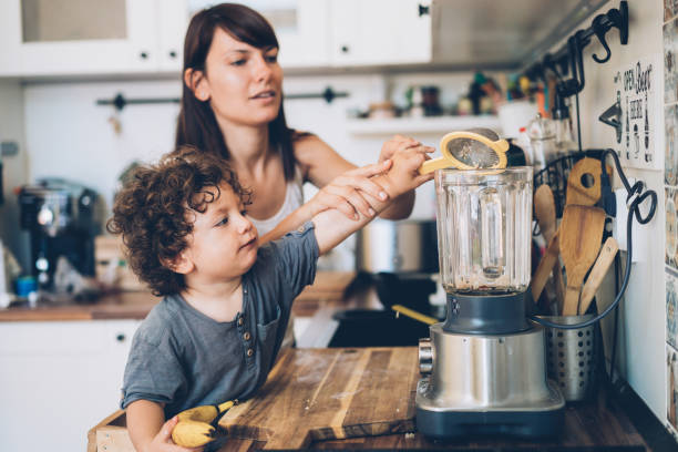 istock Mother and son in the kitchen 1010250120