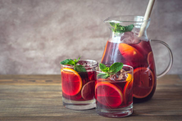 istock A pitcher and two glasses with Spanish fruit Sangria 1010253378