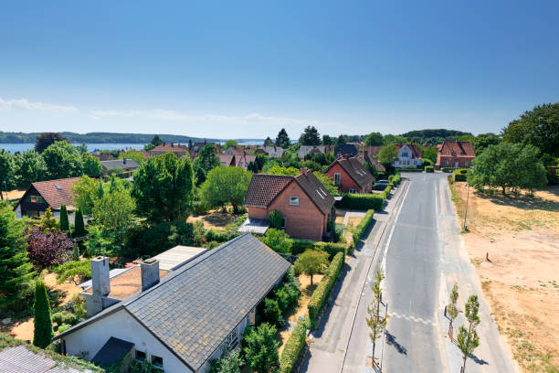 戸コペンハーゲンの都市地区 - denmark house villa detached house ストックフォトと画像