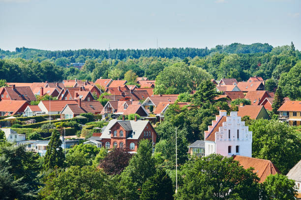 戸コペンハーゲンの都市地区 - denmark house villa detached house ストックフォトと画像