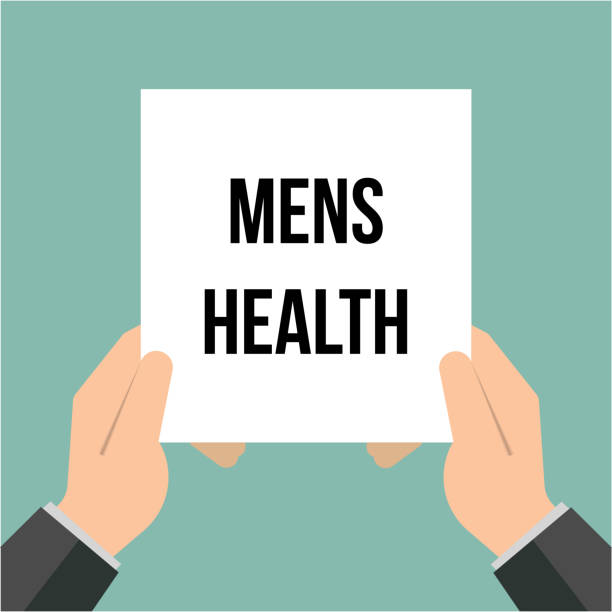 istock Man showing paper MENS HEALTH text 1010272846