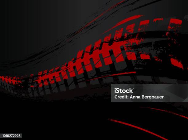 Tire Background Image Stock Illustration - Download Image Now - Backgrounds, Car, Red