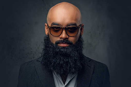 Arabic Bearded Shaved Head Male In Sunglasses Stock Photo - Download Image  Now - Adult, Adults Only, Arabic Style - iStock