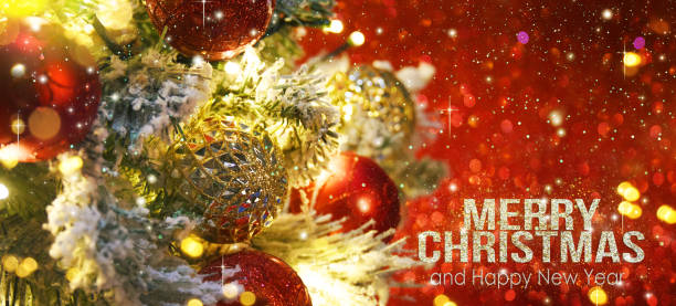 istock Christmas tree with decoration and lighting 1010289392