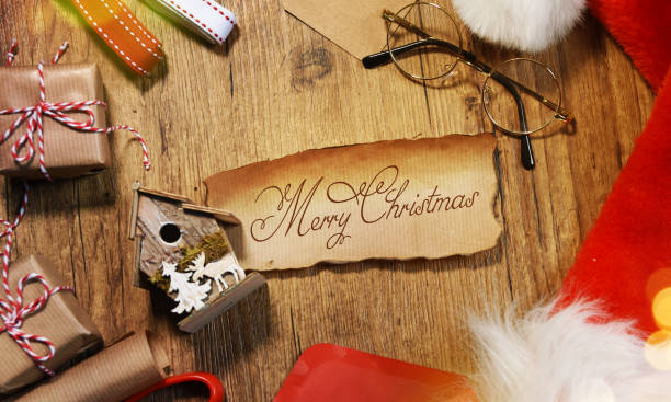 istock Christmas wooden background 1010292526