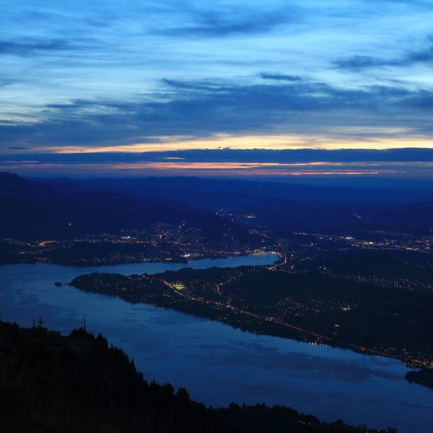 istock Sunset scene in Lucerne. View from Mount Rigi. 1010300706