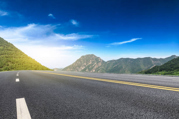 istock Asphalt road and mountains natural scenery at sunrise 1010313842