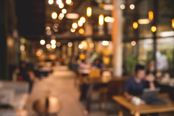 istock Photo blurred of coffee shop or modern library . Abstract bokeh light. 1010335754