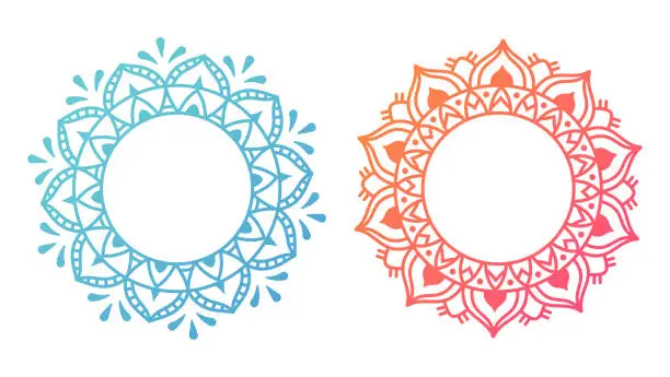 Vector illustration of Mandala Pattern Designs