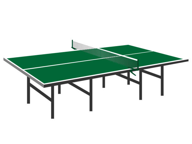 настольный теннис - table tennis table stock illustrations