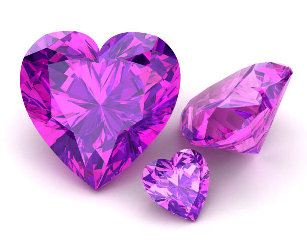 istock Beautiful gems on a white background , 3D illustration. 1010433638