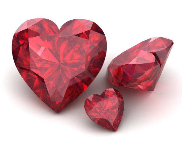istock Beautiful gems on a white background , 3D illustration. 1010433668