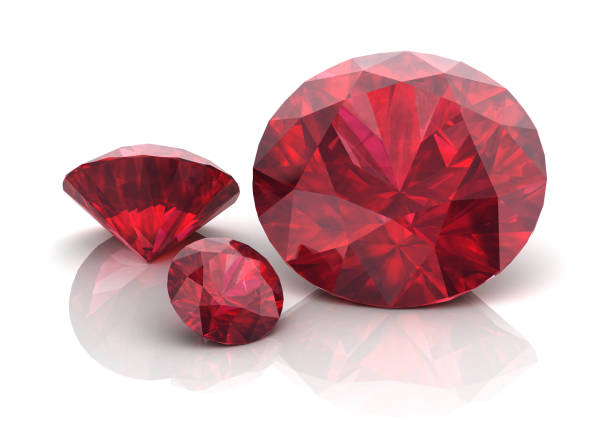 istock Beautiful gems on a white background , 3D illustration. 1010433686