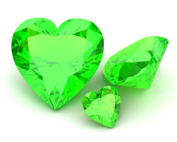 istock Beautiful gems on a white background , 3D illustration. 1010433730