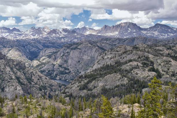 istock Wind River Range, Rocky Mountains, Wyoming, views from backpacking hiking trail to Titcomb Basin from Elkhart Park Trailhead going past Hobbs, Seneca, Island, Upper and Lower Jean Lakes as well as Photographers point. 1010443756
