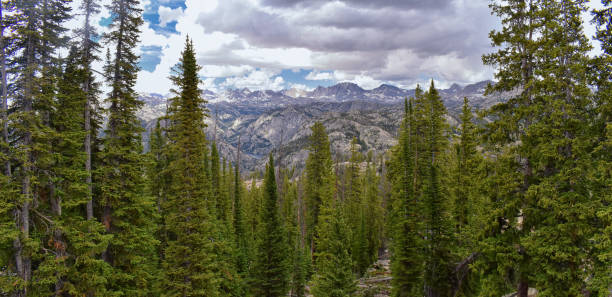 istock Wind River Range, Rocky Mountains, Wyoming, views from backpacking hiking trail to Titcomb Basin from Elkhart Park Trailhead going past Hobbs, Seneca, Island, Upper and Lower Jean Lakes as well as Photographers point. 1010446088
