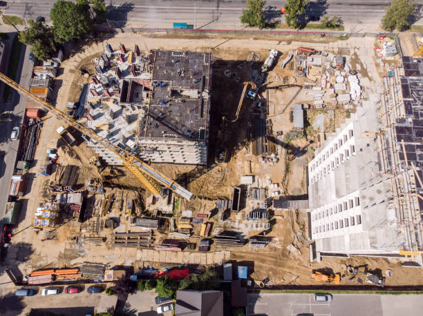 istock drone photo of residential area construction in progress 1010456678