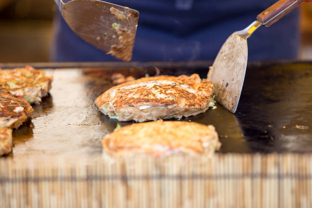 okonomiyaki Japanese hot plate pizza