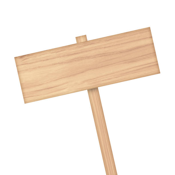 istock Wooden sign isolated on white background 1010467498
