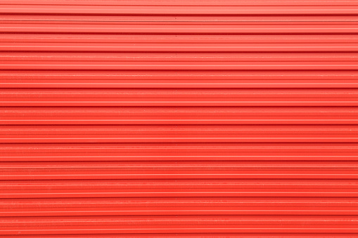 Red garage metal wall background