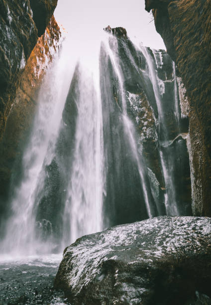 istock Perfect view of famous powerful Gljufrabui cascade. Location Seljalandsfoss fall, Iceland, Europe. Scenic image of popular tourist attraction. Travel destination concept. Discover the beauty of earth 1010491720