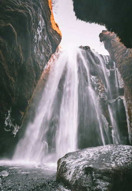 istock Perfect view of famous powerful Gljufrabui cascade. Location Seljalandsfoss fall, Iceland, Europe. Scenic image of popular tourist attraction. Travel destination concept. Discover the beauty of earth 1010491888
