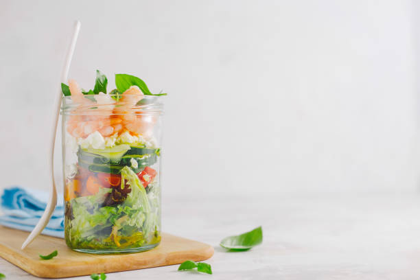 istock Fresh salad in jar ready to eat 1010496930